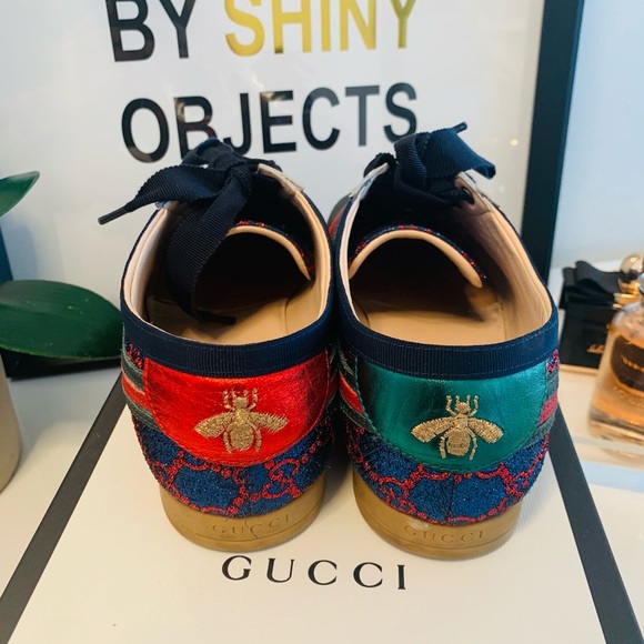 Gucci GG Lame Sneakers size 39 - Picture 7 of 8